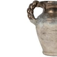 thumbnail image 3 of Vickerman 8.5" Aged Terracotta Gray Ceramic Vase. This unique vase adds character and earthy tones to any space. This vase can stand on its own or pair with a faux greenery stem for a finished look. T, 3 of 4