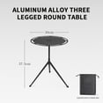 thumbnail image 3 of TIMIFIS Assiette de Salle à Manger Extérieure Extensible Table Ronde Alliage d'Aluminium Table Détachable Table de Camping Table à Manger Support de Rangement pour Vaisselle Table à Manger Portable à Levage Appareils de Cuisine, 3 of 8