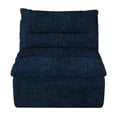 thumbnail image 5 of Aukfa 150" U-Shape Sectional Sofa with Ottoman, 6-Seater Chenille Modular Couch, Free Combination & Side Pockets, Blue, 5 of 10