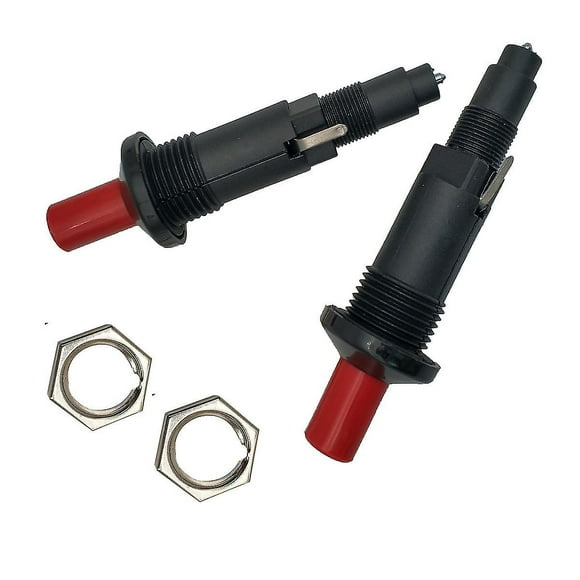 Meter Star Gas Heater One Outlet Piezo Igniter Spark Plug Push Button Ceramic Igniter (2pcs, Black)