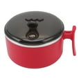 thumbnail image 2 of Insulated Bowl 304 Stainless Steel with Lids Stand Design Hollow Double Layer Heat Insulation Ramen Mug for Kitchen Red, 2 of 7