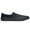 Black, variant on Shoes for Crews Unisex Merlin Slip Resistant Slip On Leather Sneakers