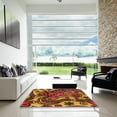 thumbnail image 6 of Ahgly Company Indoor Rectangle Patterned Saffron Red Area Rugs, 4' x 6', 6 of 6