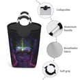 thumbnail image 2 of DouZhe 50L Rectangular Laundry Basket, Face Music Element Sculpture Prints Waterproof Foldable Laundry Hamper with Aluminum Handles, 2 of 6