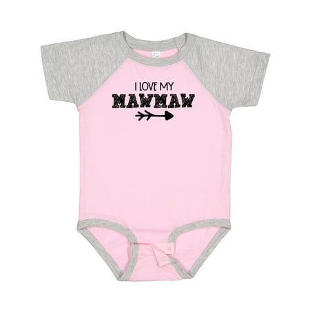 

Inktastic I Love My Mawmaw with Arrow Gift Baby Boy or Baby Girl Bodysuit