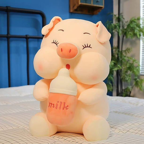 Soft Fat Pig Plush Hugging Pillows Squinting 17.7in Cute Giant Pig Stuffed Animals Throw Pillow Toy Gifts for Bedding Kids Birthday Valentine Christmas Walmart