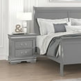 thumbnail image 4 of Furniture of America Vrai Modern 2-Drawer Nightstand, Gray, 4 of 8