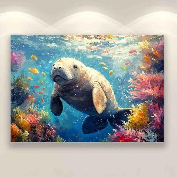 Puzzle Fun 500 Pieces For Adults Manatee Art education challenge wooden puzzle gift wall decoration