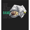 thumbnail image 2 of Eat Sleep Game Repeat Youth Black Jogger Pants-Medium, 2 of 2