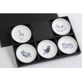thumbnail image 3 of Manekineko-Ai Cute Cats plates,Japense dish Mino ware,Blue glaze,Sushi Soy source dish Set of 5, 3 of 7