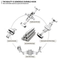 thumbnail image 3 of Stainless Steel Double Push Button Folding Clasp For Watch Band, Scope Of Application For Steel Watch Strap, Fine Workmanship, Multiple Applicable Place, Eco Friendly, 3 of 8