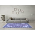thumbnail image 3 of Ahgly Company Machine Washable Indoor Rectangle Persian Blue Traditional Area Rugs, 6' x 9', 3 of 4