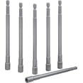 thumbnail image 1 of HUGFEGWE 6 Pieces Magnetic Nut Setter Driver Bits 6-Inch Extra Long Power Impact Hexagon Socket Nut Driver Set 1/4 Inch Hex Shank Quick Change Nut Drivers Drill Bit Bolt and Nut Remover Wrench Tool, 1 of 9