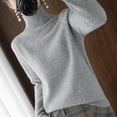 thumbnail image 4 of Ropa de invierno para mujer, estilo perezoso, otoño e invierno, cuello alto, suéter holgado de talla grande, suéter de sensación perezosa, suéter grueso para mujer, 4 of 6