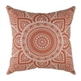 thumbnail image 2 of TreeWool (Pack of 2) Mandala Accent Cotton Decorative Square Throw Pillow Covers (16" x 16", Rust), 2 of 6