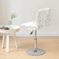 thumbnail image 2 of XUELC Crushed Velvet Brown Bar Stool Cover Stretch Stool Cover Swivel Counter Stool Cover Low Profile Short Back Chair Protective Cover 4pc, 2 of 7
