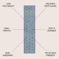 thumbnail image 3 of JONATHAN Y CARMEL 2 x 8 Runner Rug, Porter Geometric Art Deco Fan Pattern - Navy/Cream, CAR100A-28, 3 of 7