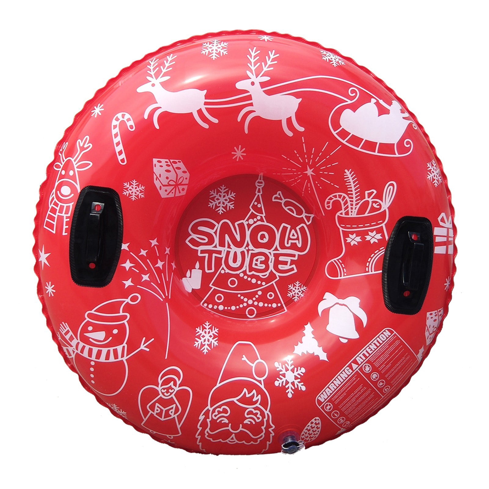 Inflatable Ski Ring PVC Sledding Tube 35in with Handle