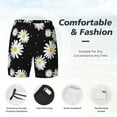 thumbnail image 4 of Kdxio Daisies Flowers Print Men's Swim Trunks with Compression Liner 7 Inch Inseam Quick Dry Swim Shorts, 4 of 7