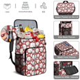 thumbnail image 5 of Travel Cooler Bag - Red Baseballs Pattern Camping Beer Cooler Backpack with Bottle Opener- Waterproof Insulated Picnic Backpacks - Cooler Bag for Beach, 5 of 6