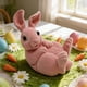thumbnail image 5 of Yusimy Easter Bunny Ornament Flocked Texture Cute Figurine for Home Tabletop Garden Easter Decor, 5 of 6