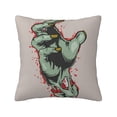 thumbnail image 1 of ZICANCN Hand Zombie Blood Decorative Throw Pillow Covers , Couch Sofa Decorative Knit Pillow Covers for Living Room Farmhouse 16"x16", 1 of 8
