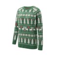 thumbnail image 3 of Matching Family Christmas Pullover Sweaters Long Sleeve Snowflake Crewneck Knitted Pullover Tops, 3 of 10