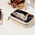 thumbnail image 7 of Swan Velvet Portable Storage Box with Removable Compartment: Gift-Ready Organizer for Bracelets, Necklace, and Jewelry, 7 of 7