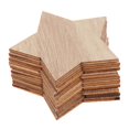 thumbnail image 1 of Paquete de 50 Piezas BLESIY Adornos navideños colgantes de dijes de madera natural, 1 of 7