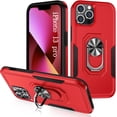 thumbnail image 1 of case iPhone 13 pro case iPhone 13 pro case for Woman,with Stand Built-in Bracket and Magnetic Metal Plate, Dual-Layer Sturdy and Durable Case for iPhone 13 pro(Red, 1 of 12