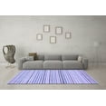 thumbnail image 3 of Ahgly Company Indoor Square Abstract Blue Modern Area Rugs, 7' Square, 3 of 4