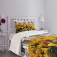 thumbnail image 3 of Ambesonne Fall Quilted Bedspread Set 2 Pcs, Montreal in Autumn Season, Twin Size, Multicolor, 3 of 5