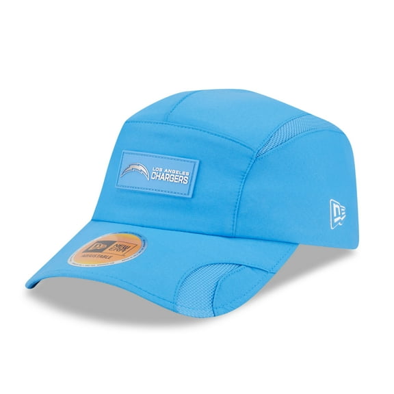 Men's New Era Powder Blue Los Angeles Chargers 2025 Sideline Runner Adjustable Hat