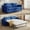 Blue, variant on ZAFLY 2-in-1 Queen Size Pull Out Sofa Bed | Convertible Loveseat with Mattress | Sleeper Sofa Couch for Living Room/Apartment, Beige