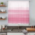 thumbnail image 5 of Pink White Ombre Sheer Curtains 84 Inches Long, Romantic Funny Abstract Striped Lines Light Filering Curtains, Breathable Simi Curtain Privacy Drapes for Living Room Bedroom Window Treatment, 5 of 9