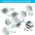 thumbnail image 5 of 2 Pcs Can Strainer Stainless Steel Tuna Can Strainer Food Can Strainer Sieve Oil Drain y14182, 5 of 6