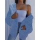 thumbnail image 1 of Suéter tipo cárdigan de mohair grueso para mujer, chaqueta informal cálida, estilo europeo y americano, 1 of 6