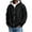 Black, variant on Y2k Grunge Leopard Zip Up Hoodie for Men 2000s Emo Streetwear Jacket (Grey S)