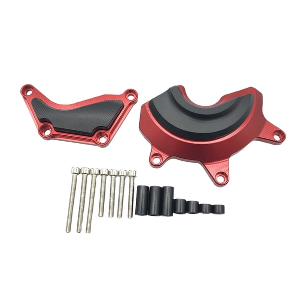 Funda protectora para motor de motocicleta, deslizador , cubierta de choque, carcasa protectora de almohadilla de choque, compatible con rojo