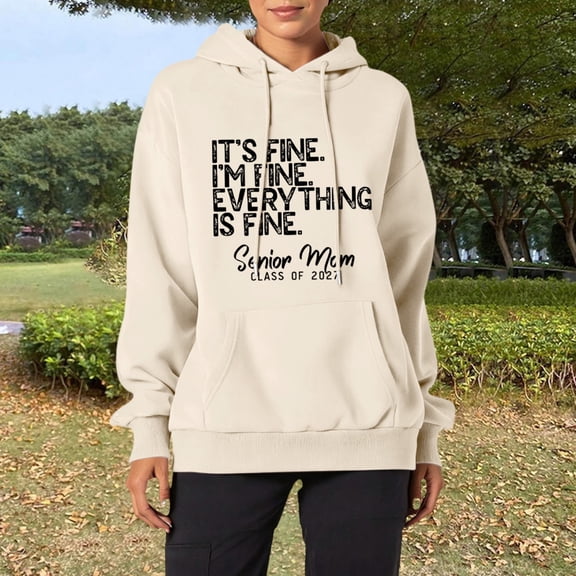 WCJM Women's Hooded Sweatshirt Women Long Sleeve Casual Hoodie Hooded Sweatshirt Pullover Top with Pocket