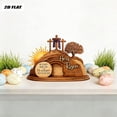 thumbnail image 4 of He Is Risen Easter Decor Empty Tomb Resurrection Scene Wooden Tray Decoration Set for Shelf Mantel Tabletop Display, 4 of 8