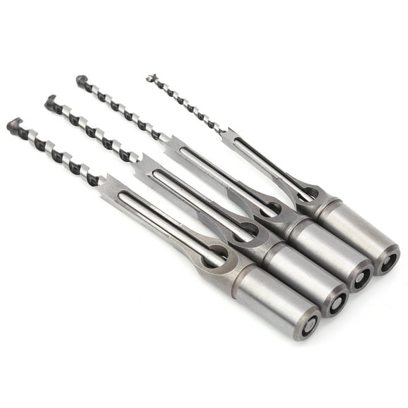 Square Hole Drill Bit, Drilling Tool Square Hole Drill Bit Set, For Square Tenon Machines Square Hole Drills