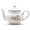 Timeless Rose, variant on Lynns Porcelain Vintage Teapot with Embossed Swirls 37oz Tea Pot Classic White Tea Set for Parties & Celebrations Ideal Teapot for Tea Cups & Saucers Perfect for Tea Parties - Timeless Rose