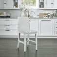 thumbnail image 3 of Homestyles Linear Wood Counter Stool in White, 3 of 6