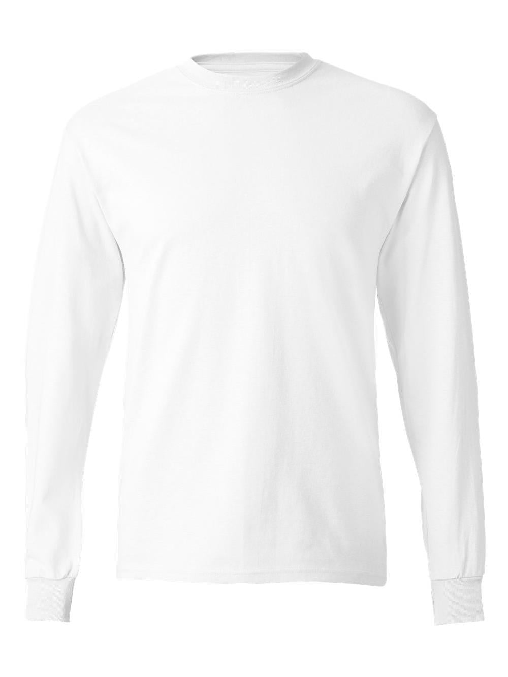 Hanes - Hanes T-Shirts - Long Sleeve Tagless Long Sleeve T-Shirt 5586 ...