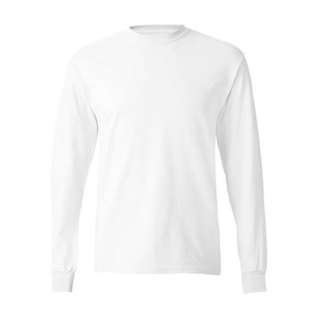 Hanes - Hanes T-Shirts - Long Sleeve Tagless Long Sleeve T-Shirt 5586 ...
