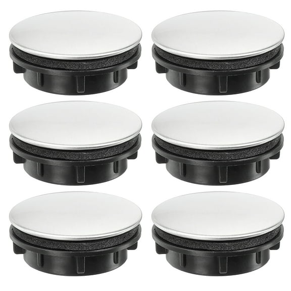 Uxcell 1.4" Kitchen Sink Hole, 6 Pcs Stainless Steel Faucet Hole Covers Sink Caps Plate Stopper Plug