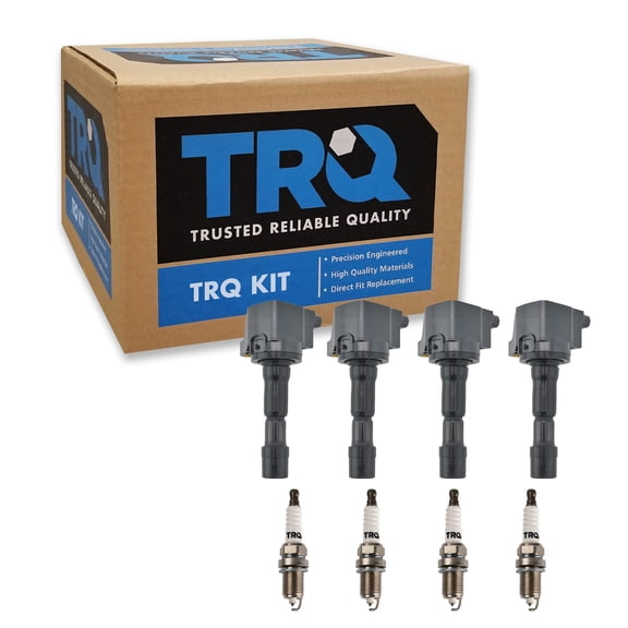 TRQ Ignition Coil & Iridium Spark Plug Kit Set for 07-08 Honda Fit 1.5L New ICA71664