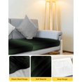 thumbnail image 4 of Green Black Ombre Couch Cushion Covers Stretch, Washable Sofa Seat Covers Individual Seat Cushion Sofa Slipcovers Modern Gradient Abstract Art Couch Cover Furniture Protector S-1PCS, 4 of 7