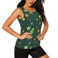 thumbnail image 2 of Fuzoiu Camp In The Forest Print Women's Workout Tank Top,Athletic Racerback Sports Tank,Tops Sleeveless Running Loose Fit Yoga Tops,Active Shirts for Yoga, Running, and Gym-XX-Large, 2 of 7
